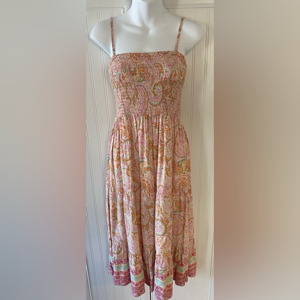 Only Pink and Orange Paisley Dress